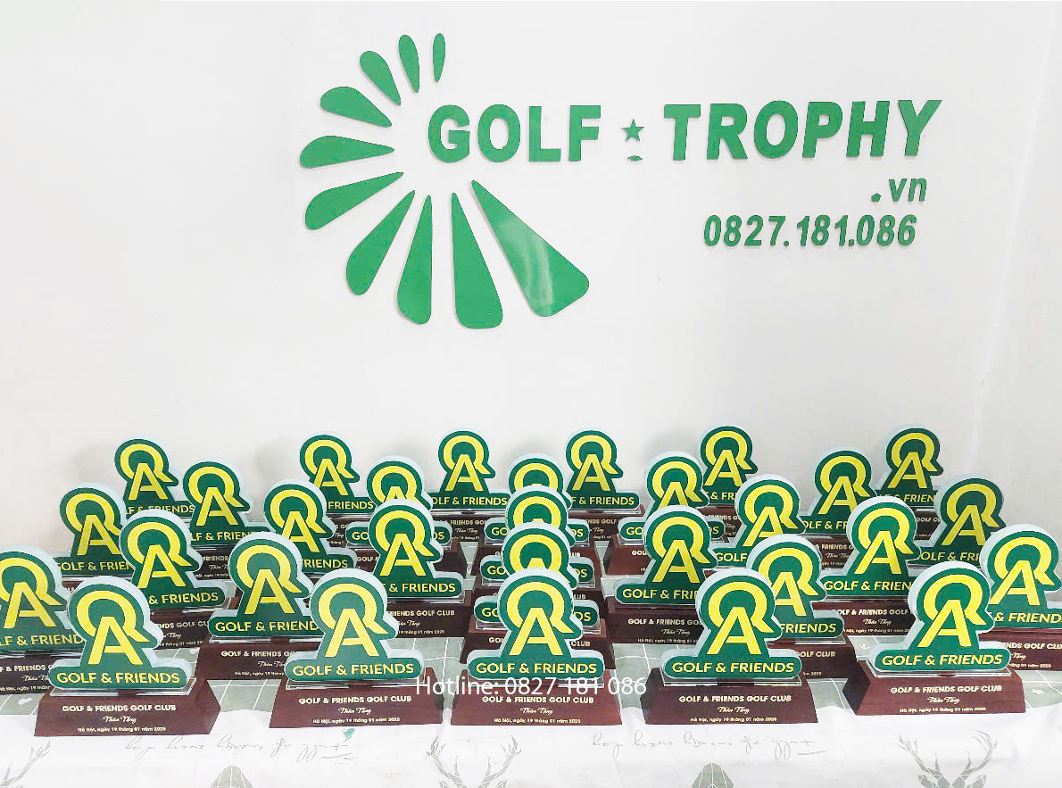 Cúp thiết kế riêng Golf & Friends
