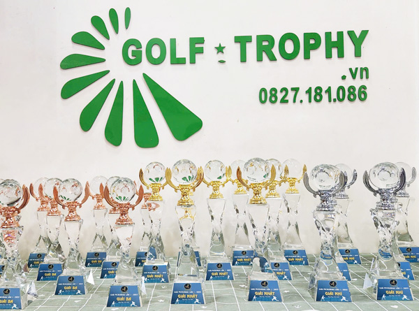 Cúp Pickleball Pha lê