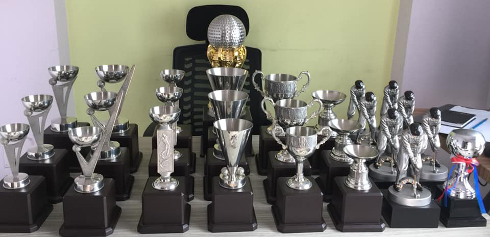 Cúp Golf Kim Loại Cao Cấp