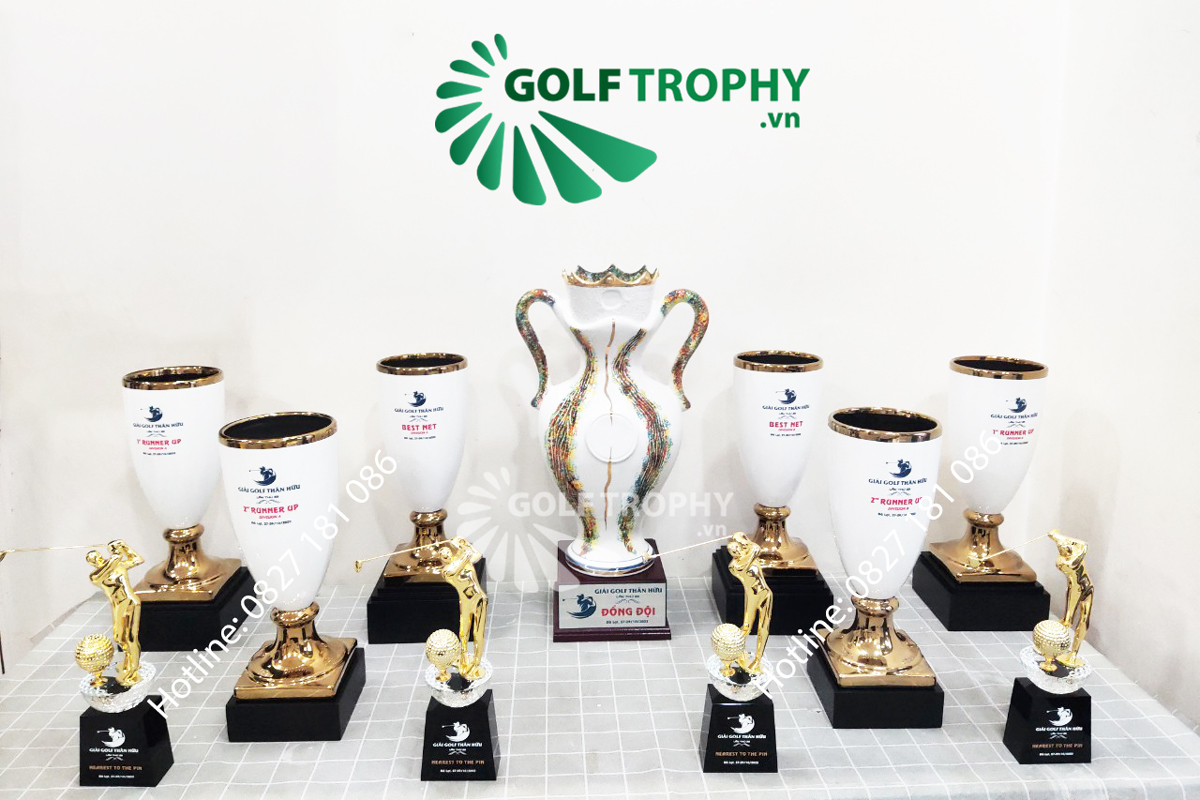 Cúp golf sứ cao cấp