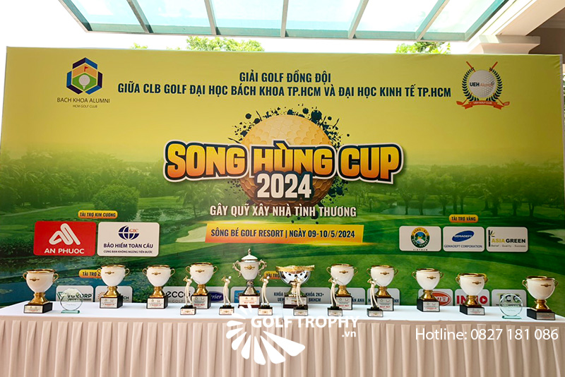 Bộ cúp sứ cao cấp cho giải golf